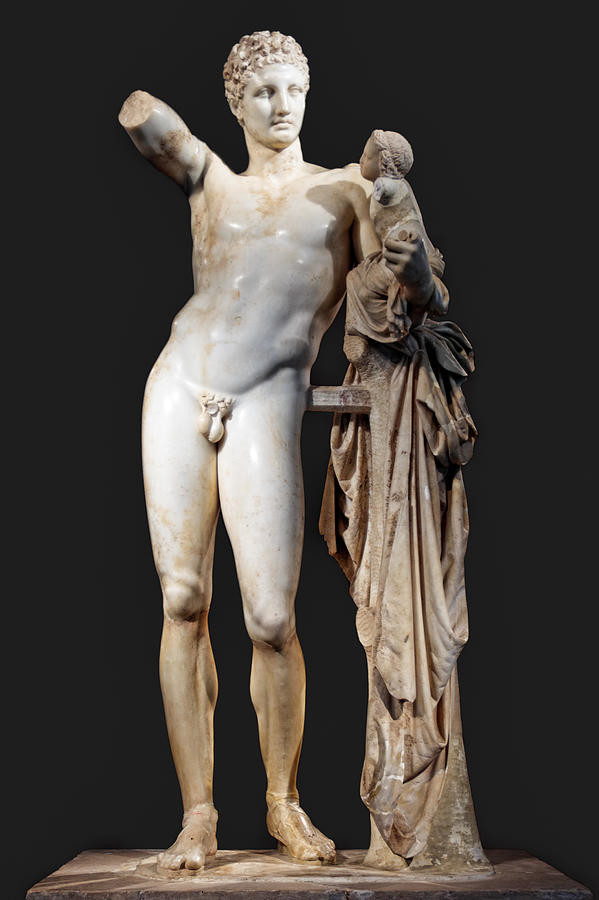 ancient greek man statue