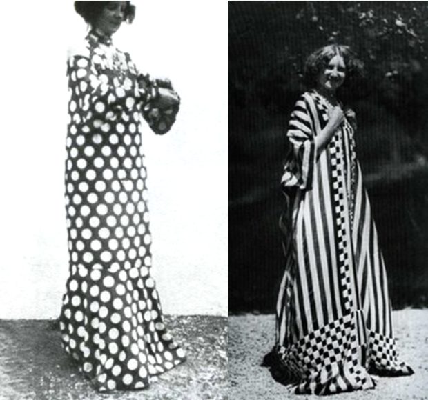 Emilie Flöge in her dresses Gustav Klimt
