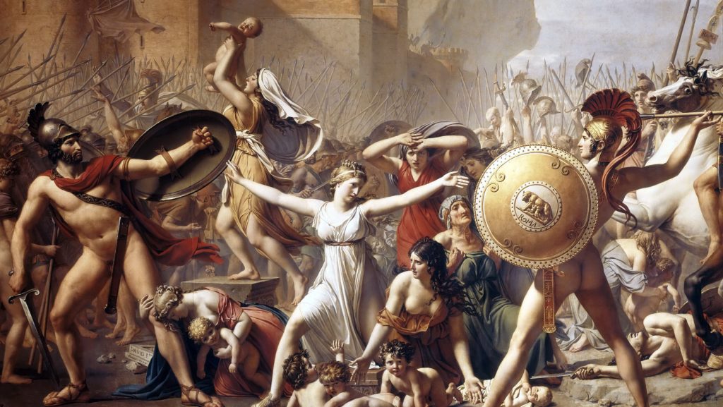 Time For The Intervention Of The Sabine Women Dailyartmagazine Com Art History Stories