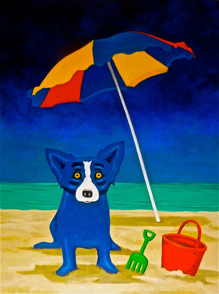 how many blue dog paintings are there