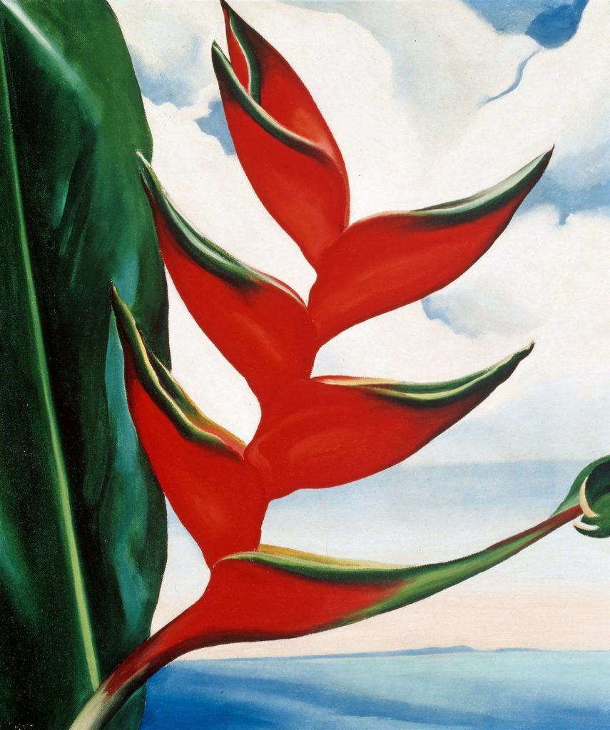 Georgia O’Keeffe, Heliconia: Crabs Claw Ginger, 1939, private collection of Sharon Twigg-Smith Georgia O'Keeffe: Visions of Hawaii.