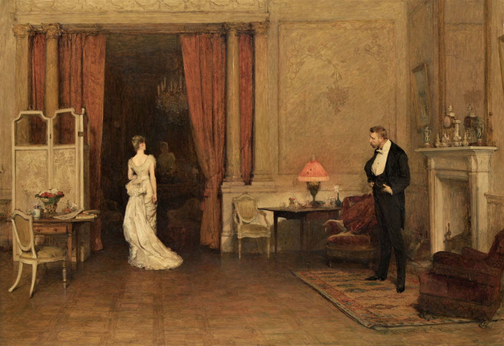 Sir William Orchardson, The First Cloud, 1887, National Gallery of Victoria, Melbourne. Entire Painting.