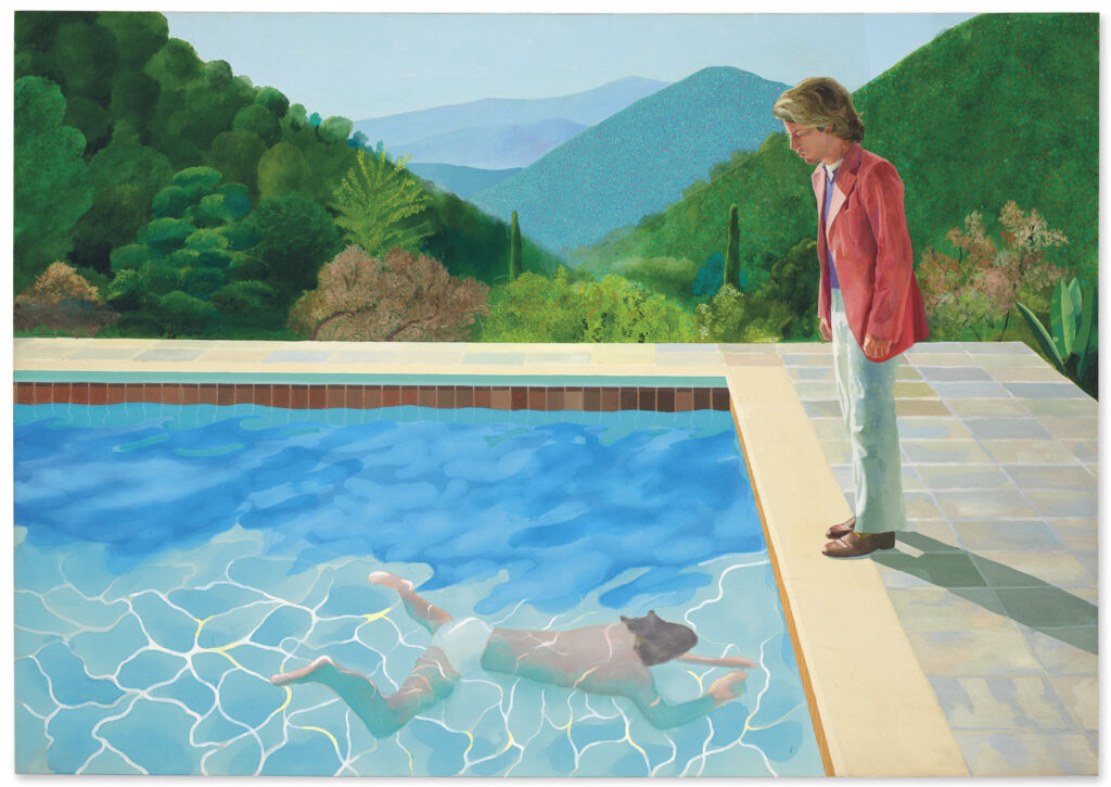 10 Most Expensive Artworks by Living Artists: David Hockney, Portrait of an Artist (Pool with Two Figures), November 2018, Christie's. Source: www.christies.com.