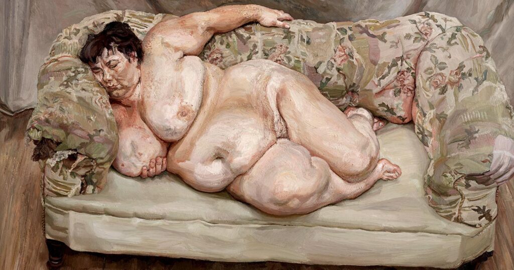 10 Most Expensive Artworks by Living Artists: Lucian Freud, Benefits Supervisor Sleeping, May 2008, Christie's. Source: www.christies.com.