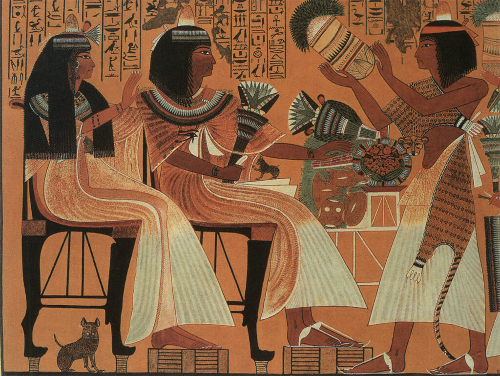 Повседневная жизнь египтян Древнеегипетская фреска