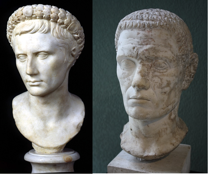 roman busts of emperors