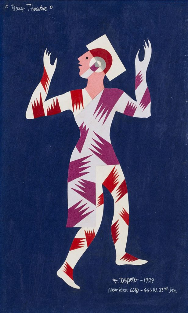 Futurist fashion: Fortunato Depero, A sketch for the Roxy Theatre, 1929. 