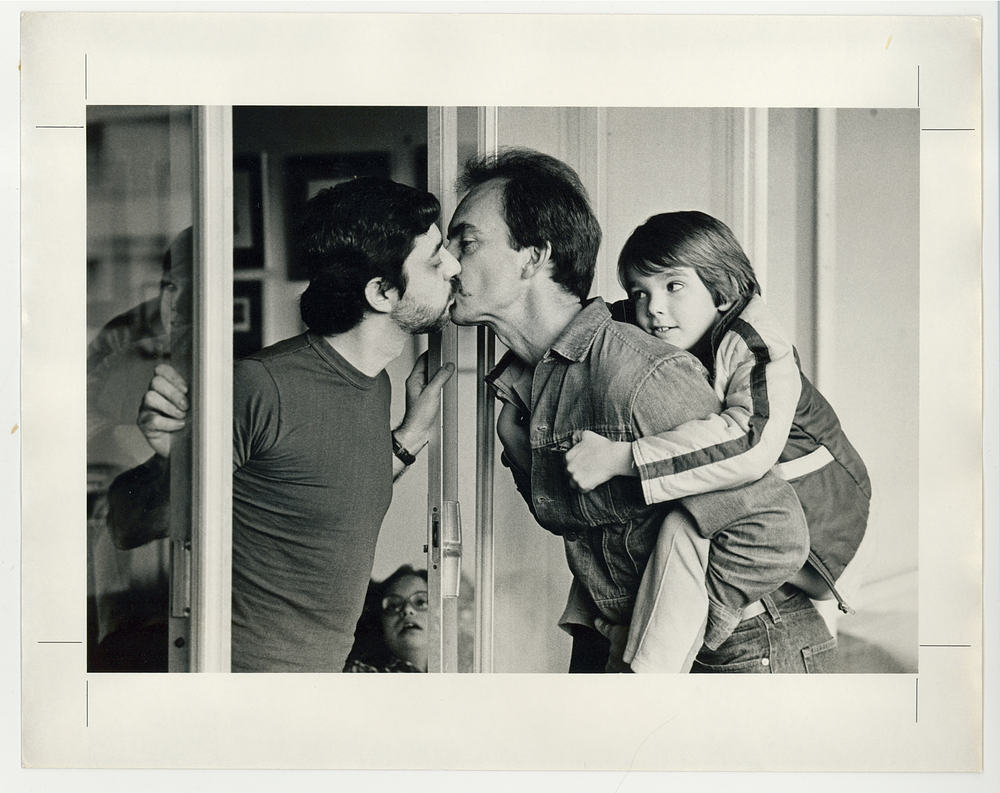 Parenting in art: J. Ross Baughman, Gay Dads Kissing, 1983, National Museum of American History, Washington, DC, USA.