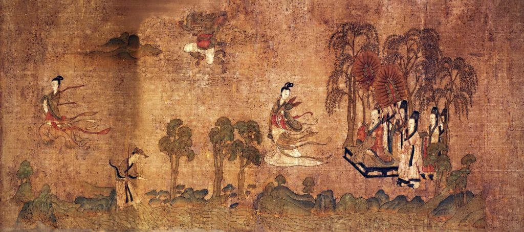 1.Gu Kaizhi Copy After The Nymph Of The Luo River 4th Century Handscroll Ink And Colors On Silk Palace Museum Beijing China. Lut3 1024x454 