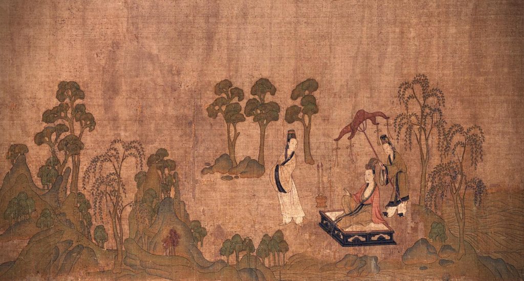 1.Gu Kaizhi Copy After The Nymph Of The Luo River 4th Century Handscroll Ink And Colors On Silk Palace Museum Beijing China. Lut5 1024x551 