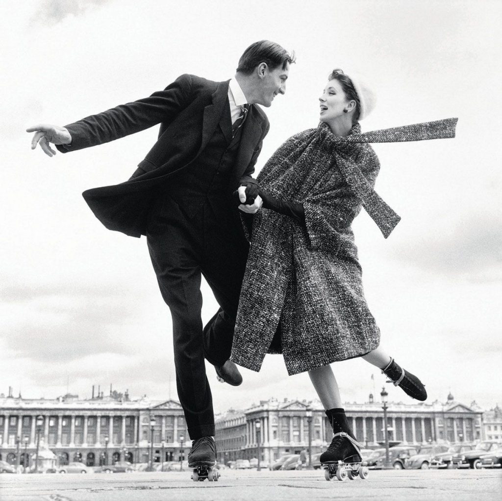 Richard Avedon, Suzy Parker and Robin Tattersall, Dress by Dior, Place de la Concorde, Paris, 1956.