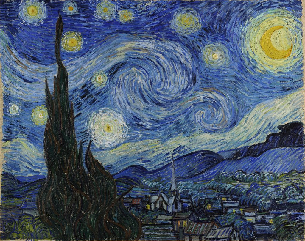 The Starry Night, Vincent Van Gogh, 1889, The Museum of Modern Art, New York, USA