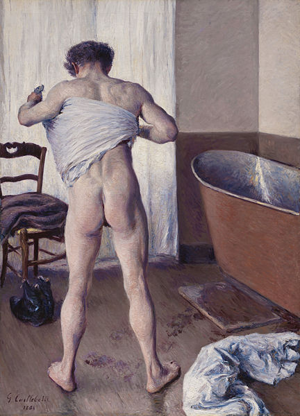 gustave caillebotte: Gustave Caillebotte, Man at his Bath, 1884, Museum of Fine Arts, Boston, MA, USA.
 
