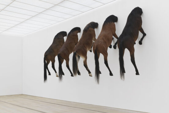 Maurizio Cattelan, KAPUTT, 2013, Foundation Beyeler Riehen, Basel, Switzerland. Source: Artsy.