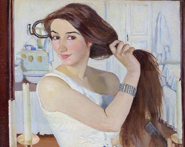 Portrait of a Young Woman in White
