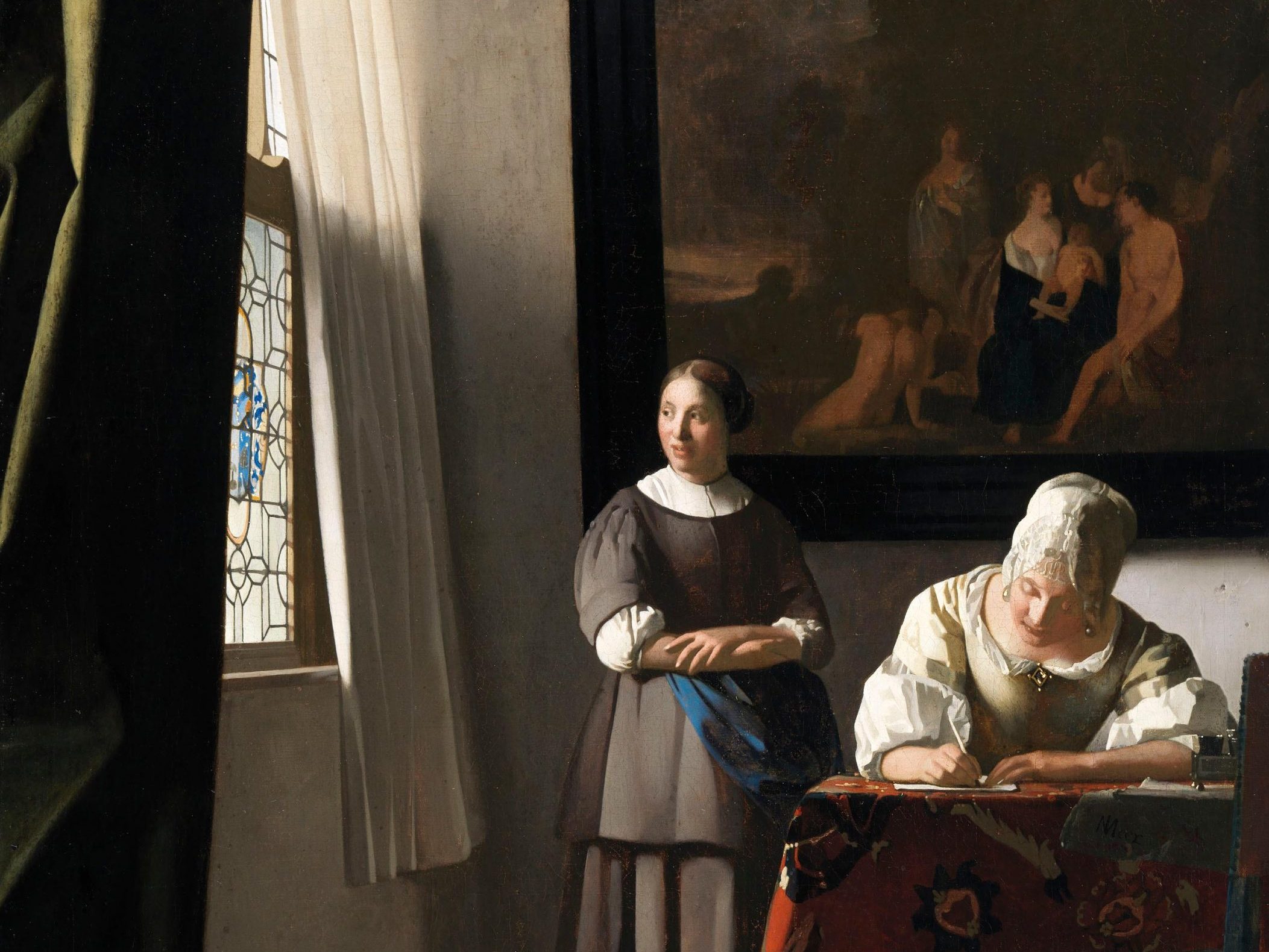 https://www.dailyartmagazine.com/wp-content/uploads/2021/10/Woman_writing_a_letter_with_her_maid_by_Johannes_Vermeer-1-scaled-e1677604475803.jpeg