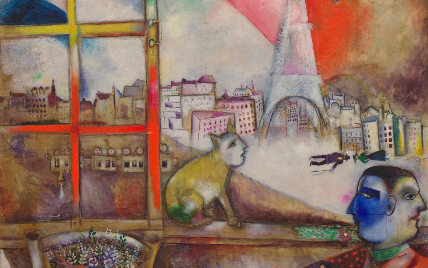 Marc Chagall, Paris Through The Window | DailyArt Magazine