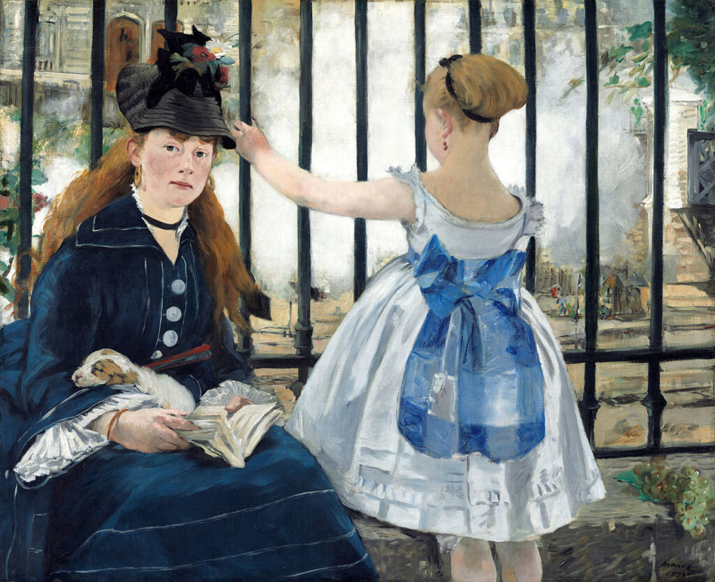 Manet facts: Édouard Manet, The Railway, 1873, The National Gallery of Art, Washington DC, USA.
