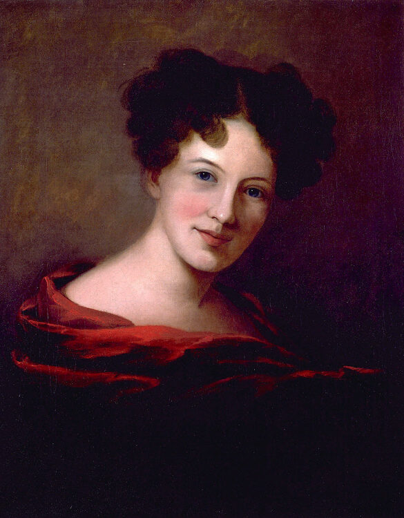 female artists of the Peale family: Sarah Miriam Peale, Self Portrait, c. 1818, National Portrait Gallery, Washington, DC, USA.
