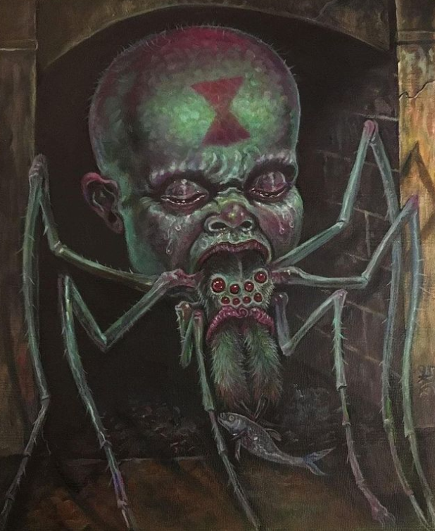 scary monster paintings