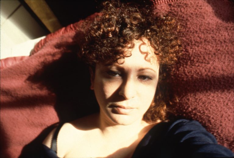 Nan Goldin This Will Not End Well: Nan Goldin, Self-portrait with eyes turned inward, Boston, 1989. © Nan Goldin. Stedelijk Museum, Amsterdam, Netherlands.
