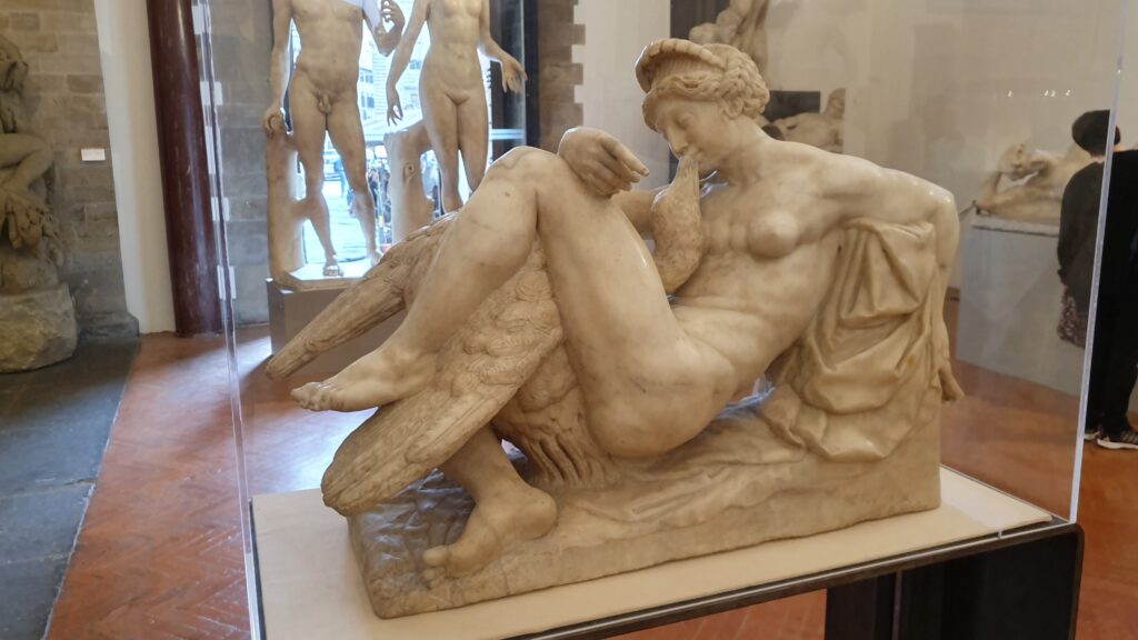 Michelangelo Leda and the Swan: Bartolomeo Ammannati, Leda and the Swan, 1536, Museo Nazionale del Bargello, Florence, Italy.
