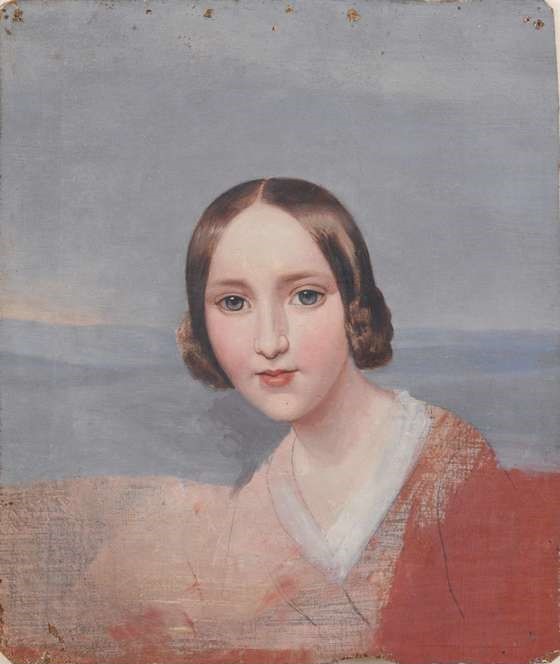 Caroline von der Embde: Caroline von der Embde, Auguste Marie Gertrude Countess of Hanau, 1843, New Gallery, Kassel, Germany.
