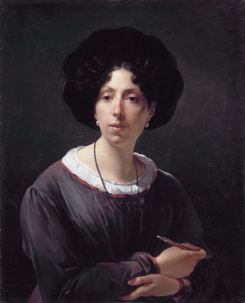 Caroline von der Embde: Hortense Haudebourt-Lescot, Self-Portrait, 1825, Louvre, Paris, France.
