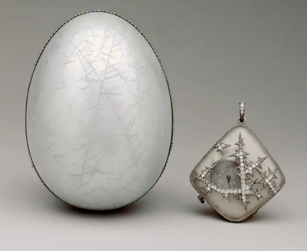Fabergé Girl: Alma Pihl design for House of Fabergé, Nobel Ice Egg, 1914. Faberge.

