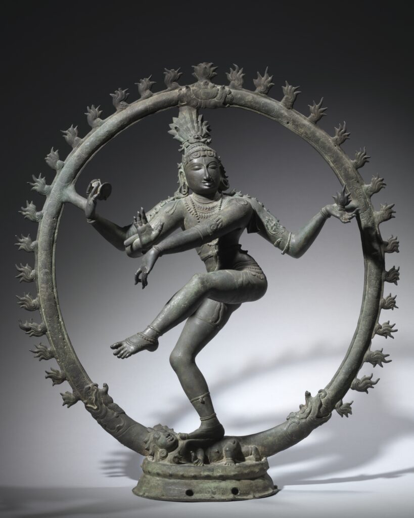 shiva: Nataraja, Shiva as the Lord of Dance, ca. 1000s, Tamil Nadu, India; Cleveland Museum of Art, Cleveland, OH, USA.
