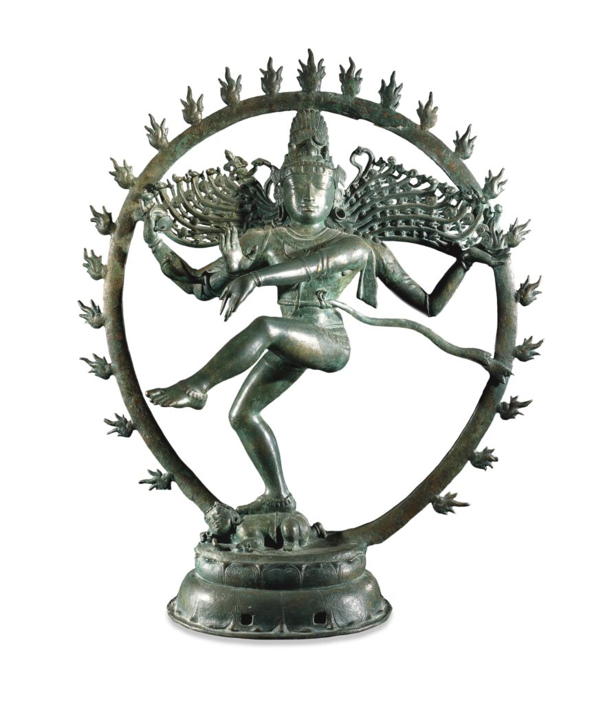 shiva: Shiva as Lord of Dance, ca. 1100, Tamil Nadu, India; British Museum, UK.
