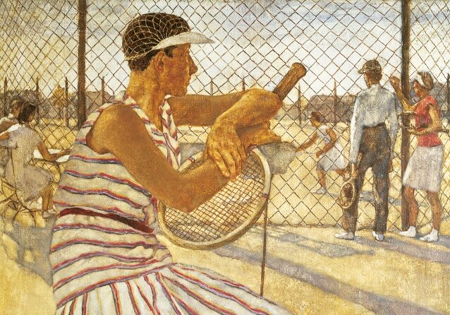 new objectivity: Lotte Laserstein, The Tennis Player, 1929, private collection. Photo: Lotte-Laserstein-Archiv Krausse, Berlin © Bildrecht, Wien 2023. Detail.
