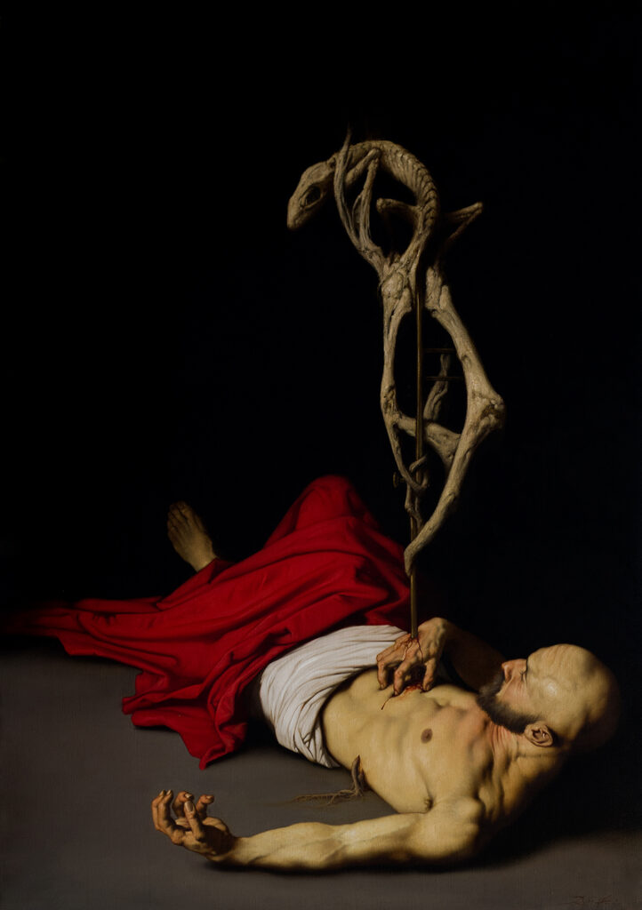 roberto ferri: Roberto Ferri, Alba Vermiglia, 2020. Oil color on linen. Artist’s website.
