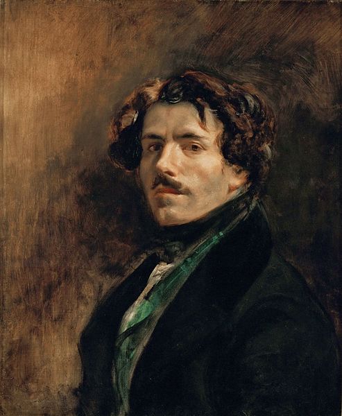delacroix: Eugène Delacroix, Self-Portrait, c. 1837, Louvre, Paris, France.
