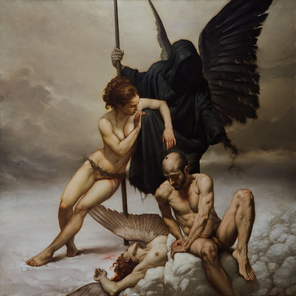 roberto ferri: Roberto Ferri, L’Angelo, La Morte, e Il Diavolo, 2018. Artist’s website.
