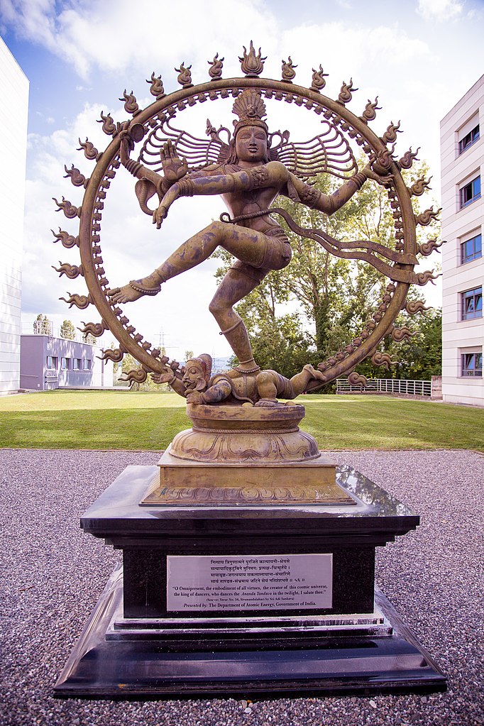 shiva: Shiva’s statue at CERN, Geneva, Switzerland. Photograph by Kenneth Lu via Wikimedia Commons (CC BY 2.0).
