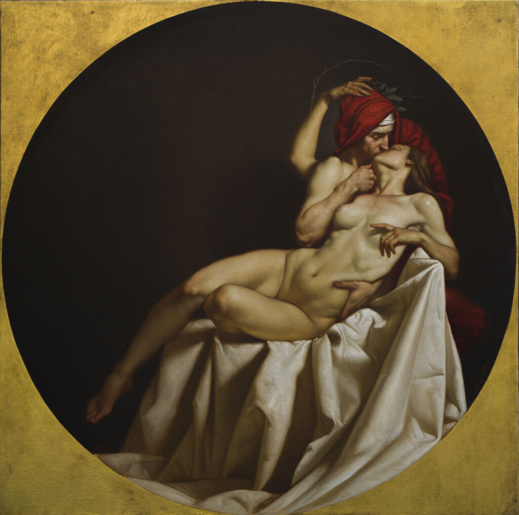 roberto ferri: Roberto Ferri, Il Baccio di Dante e Beatrice, 2021. Artist’s website.
