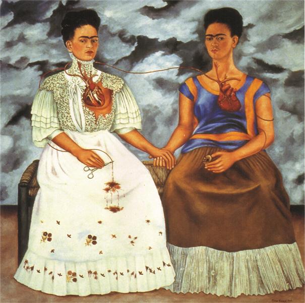 mexican art quiz: A painting by Frida Kahlo, 1939, Museo de Arte Moderno, Mexico City, Mexico.