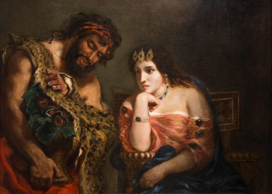 delacroix: Eugène Delacroix, Cleopatra and the Peasant, 1838, Ackland Art Museum, Chapel Hill, NC, USA.
