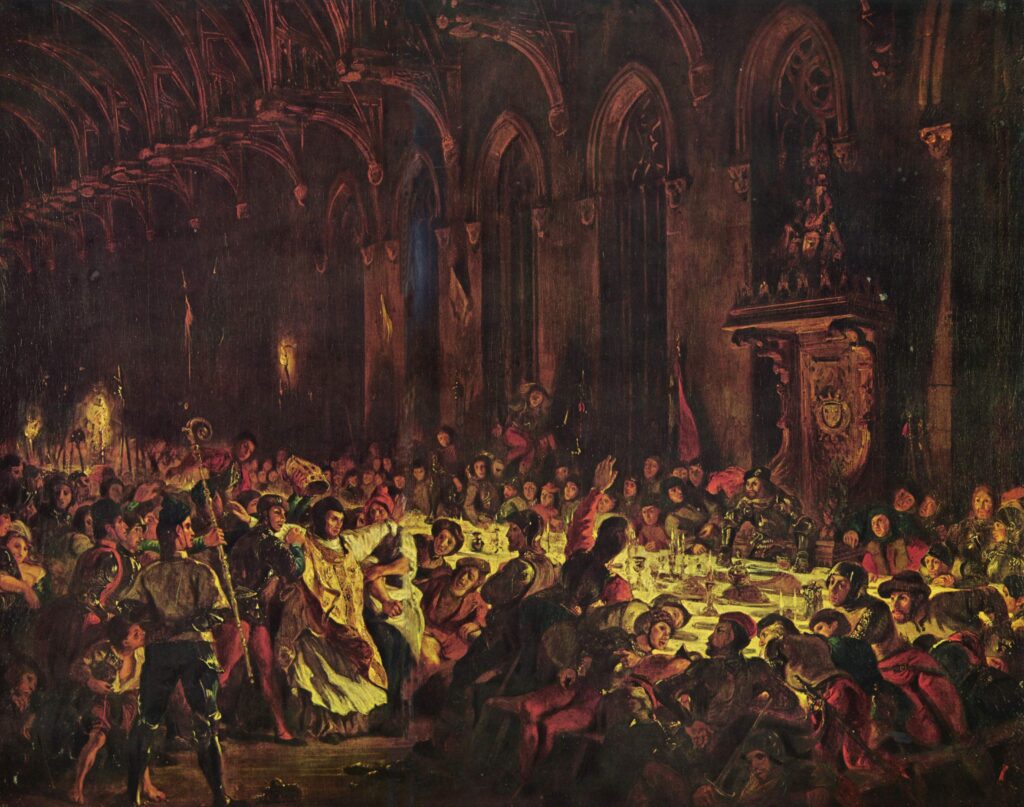 delacroix: Eugène Delacroix, The Murder of the Bishop of Liège, 1827-1829, Louvre, Paris, France.
