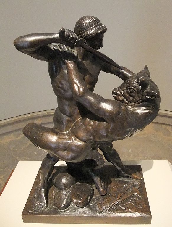 Minotaur: Antoine-Louis Barye, Theseus Slaying the Minotaur, 1843, The Metropolitan Museum of Art, New York City, NY, USA.
