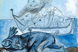 Myths and Legends, Pablo Picasso, Barque de naïades et faune blessé, 1937,