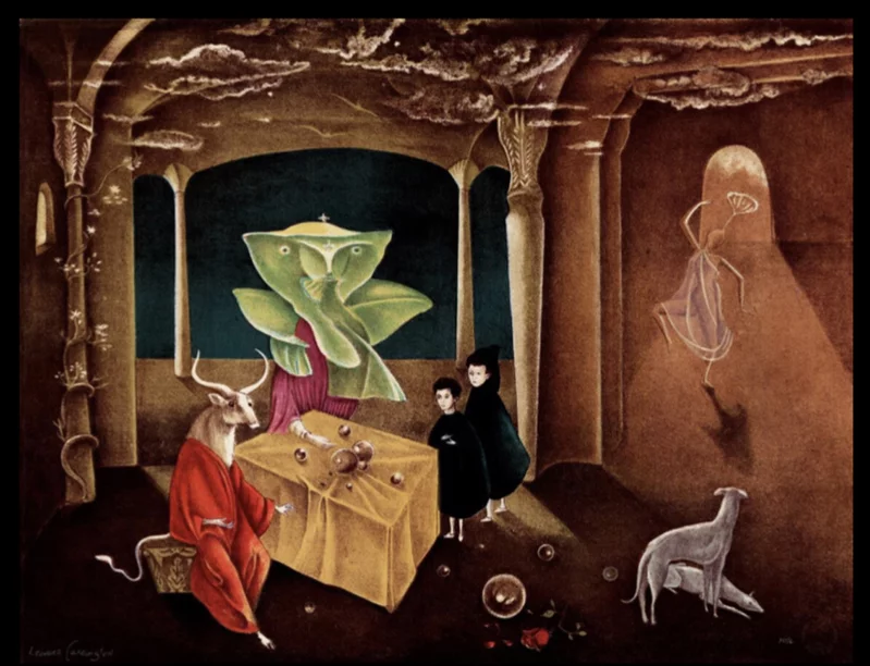 Minotaur: Leonora Carrington, And Then We Saw the Daughter of the Minotaur, 1953, Museum of Modern Art, New York City, NY, USA.
