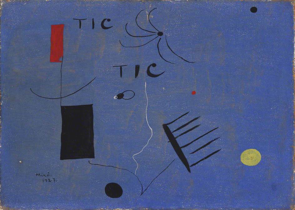 Kettle's Yard: Joan Miró, Tic Tic, 1927, Kettle’s Yard, University of Cambridge, Cambridge, UK. ArtUK.
