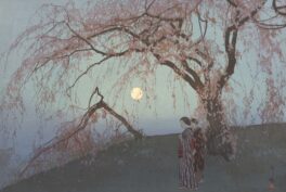 Yoshida Hiroshi, Kumoi Cherry Trees, 1926.