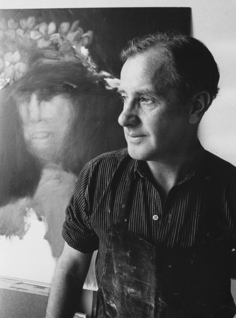 Australian artists: Portrait of Sidney Nolan, 1964. Photograph by Axel Poignant. National Portrait Gallery.
