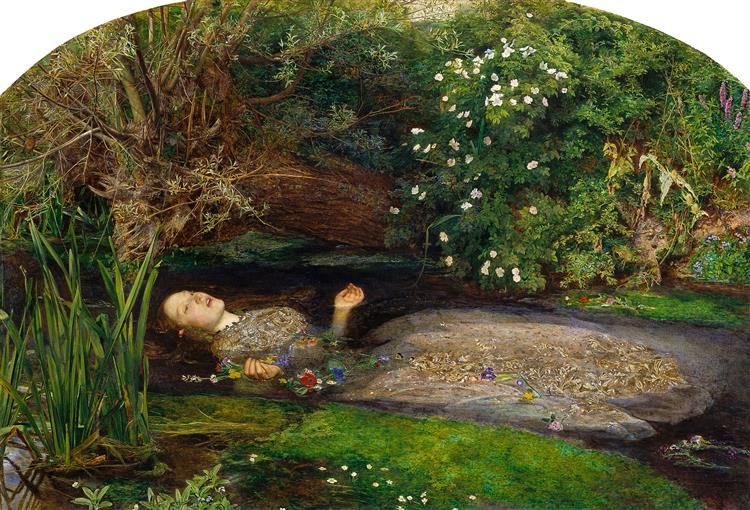 Pre-Raphaelite quiz: John Everett Millais, Ophelia, Tate Britain, London, UK.