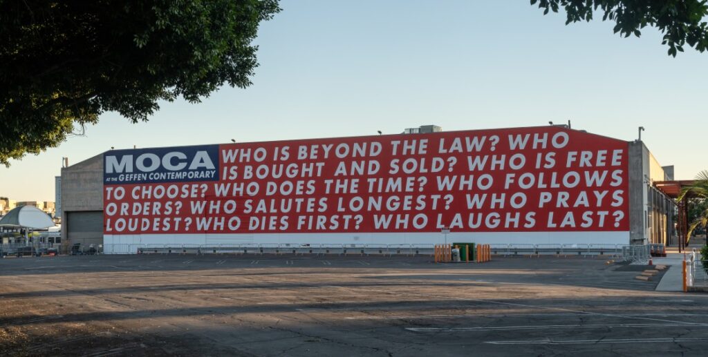 Barbara Kruger: Barbara Kruger, Untitled (Questions), 1990. Museum of Contemporary Art, Los Angeles, CA, USA.
