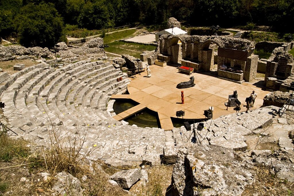 UNESCO Balkans: Butrint theatre archeological site, Albania. Source.
