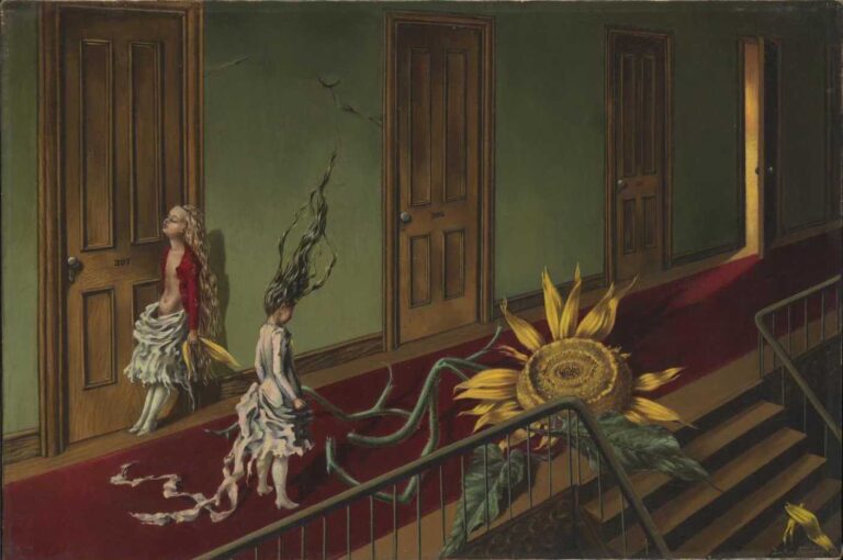 Dorothea Tanning: Dorothea Tanning, Eine Kleine Nachtmusik, 1943, Tate Modern, London, UK. © DACS, 2024.
